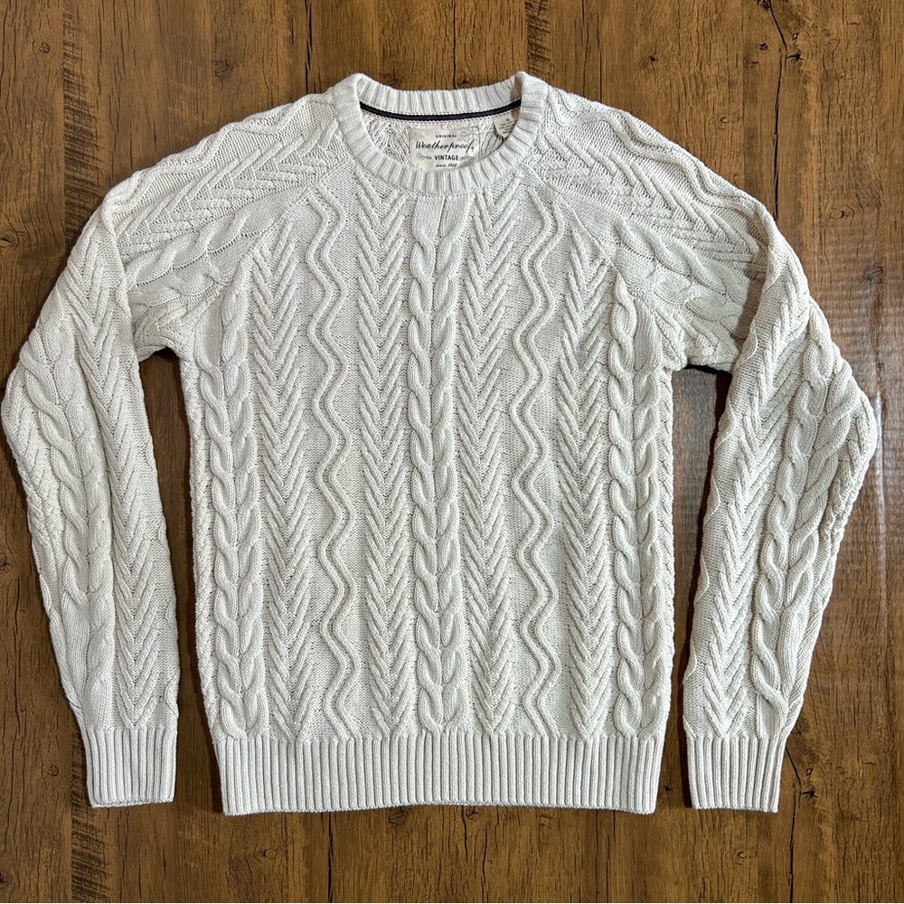 Original Weatherproof Vintage cable knit Holiday Sweater